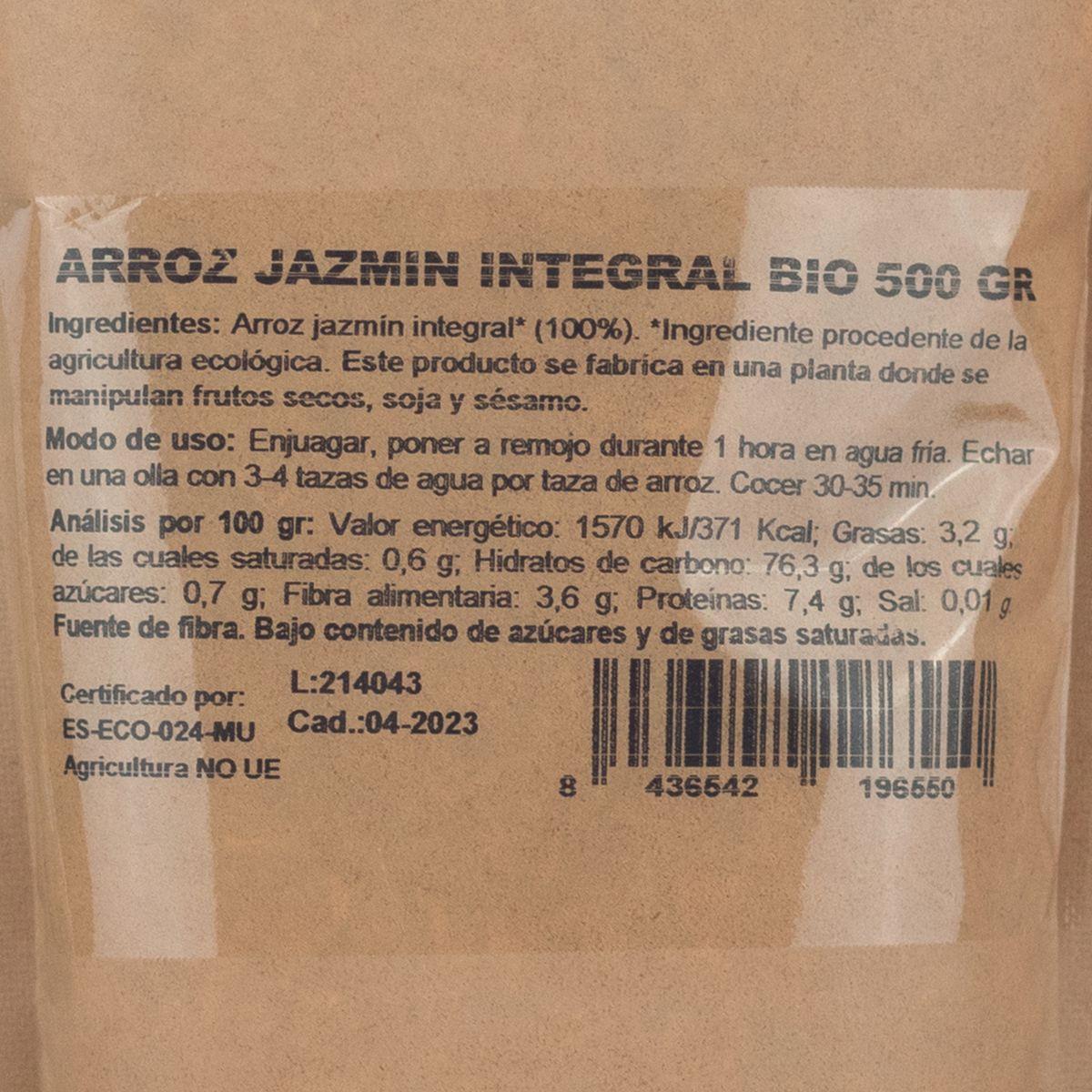 Arroz Jasmim Integral Biológico Naturgreen 500 g