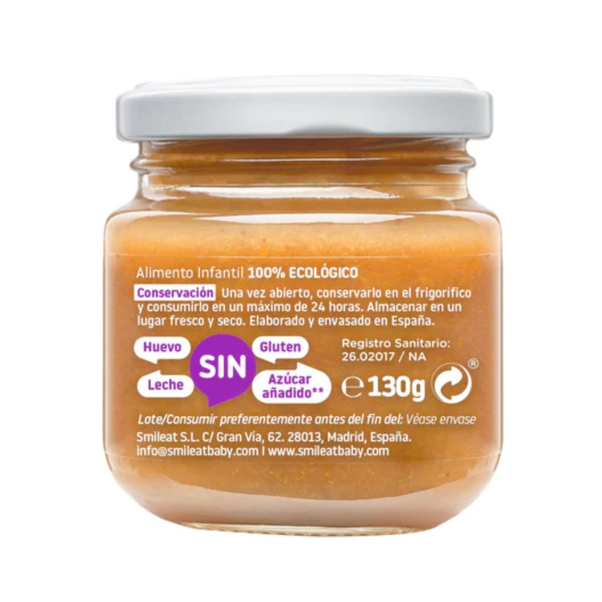 PROMOÇÃO 3x Pote Biológico de Pêra, Ameixa e Banana +6 meses Smileat 130g