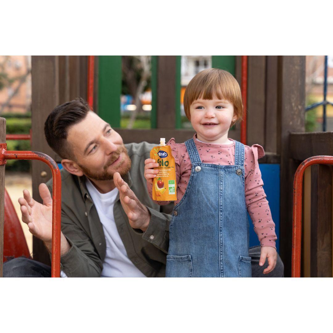 Saco de Maçã, Banana e Cenoura 100% Biológico 100 g - Hero Solo