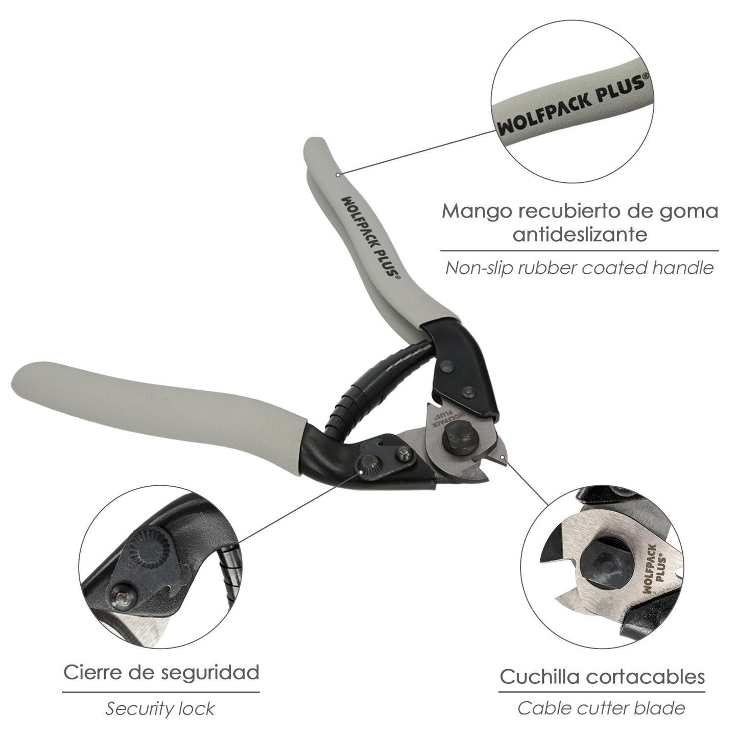 Cortacables 190 Mm. Acero Corta Cables, Pelador Cables, Cortador De Cables._3