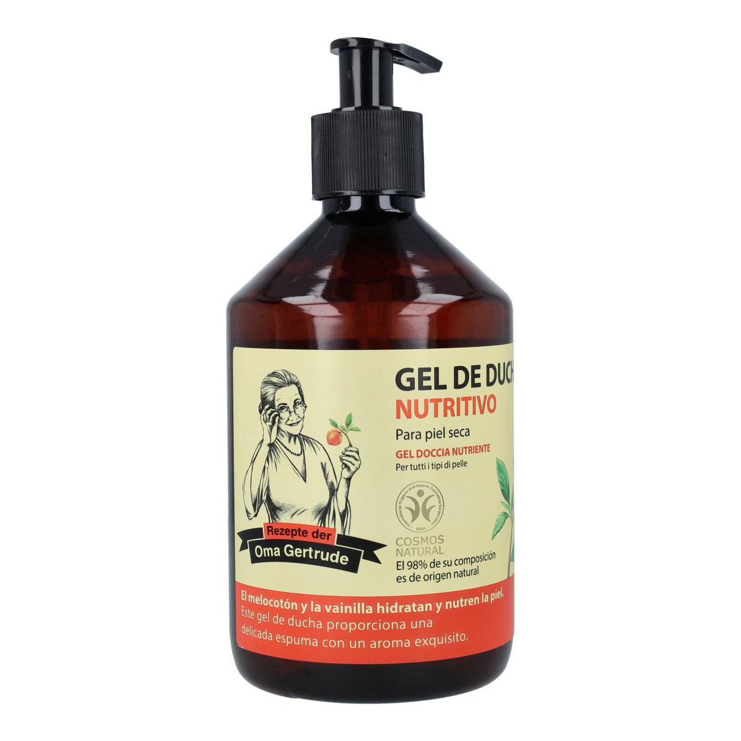 Embalagem de 2 Oma Gertrude Gel de Banho Nutritivo para todos os tipos de pele 500 ml