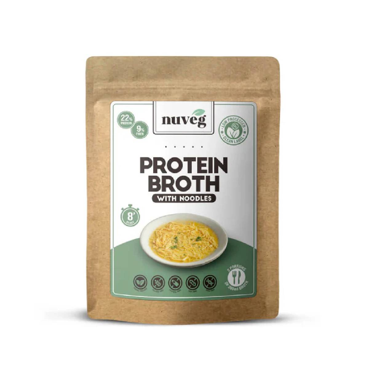 Caldo de Proteína Nuveg com Massa 80g
