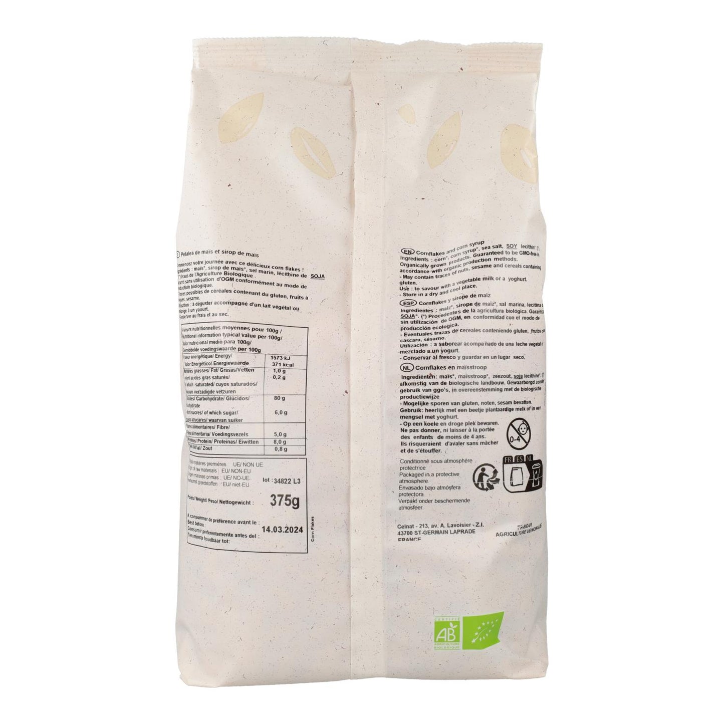 Flocos de Milho Celnat 375 g