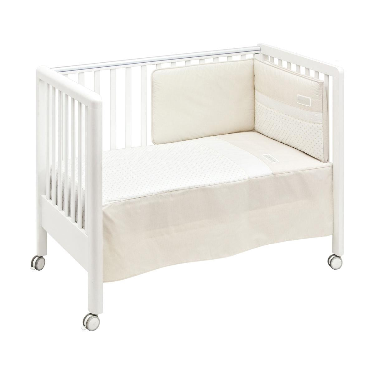 Conjunto de edredão e protetor de berço Star, 60x120 cm. Bege