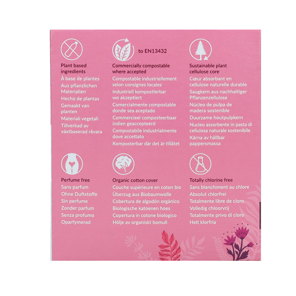 Natracare Absorventes Ultra Extra Longos com Bio Wings 8 Unidades