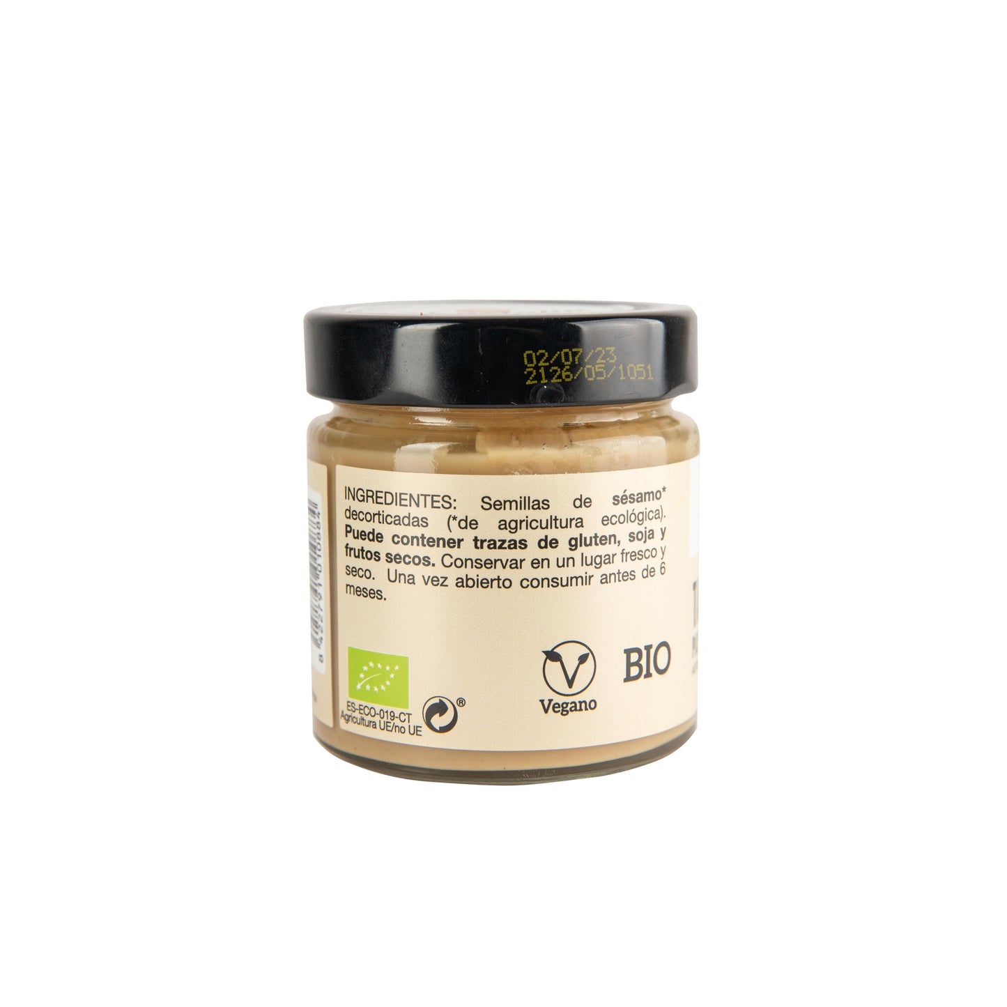 TAHIN BRANCO VEGETALIA SEM SAL BIOLÓGICO VEGETALIA 180g