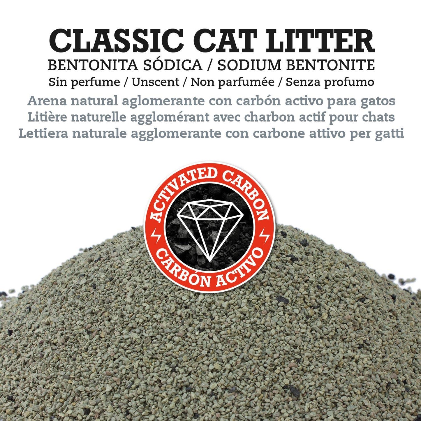 Classic Cat Litter Arquivet 10 kg Aglomerado de Bentonite
