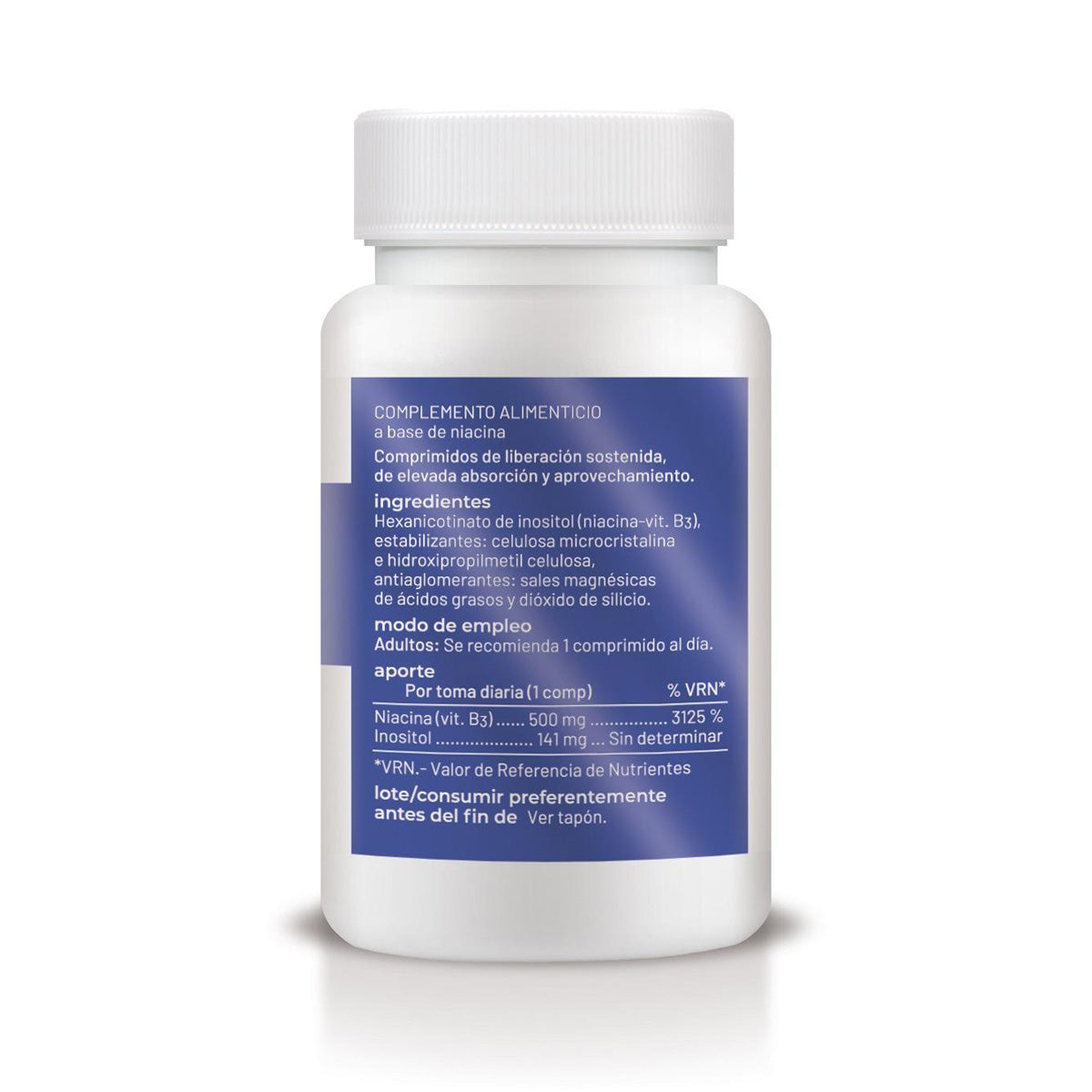 Vitamina B3 de Libertação Sustentada, Soria Natural, 30 comprimidos