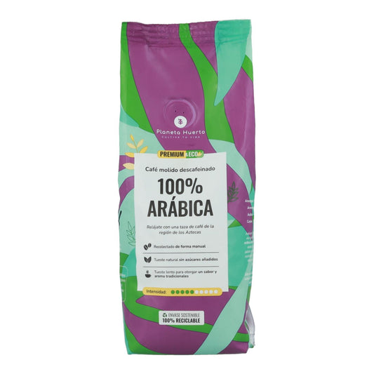 Café moído descafeinado Eco 100% Arábica Planeta Huerto 250 g