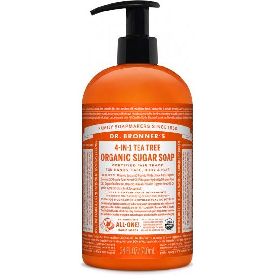 Sabonete de Açúcar de Melaleuca Dr. Bronners 710 ml