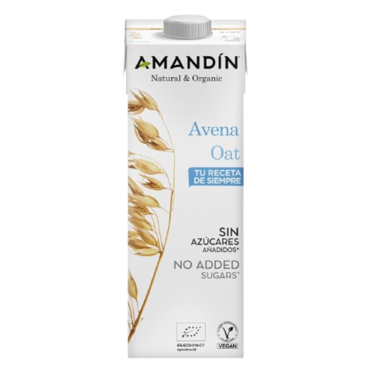 Pack de 12 Bebidas de Aveia Biológica Amandin 1L