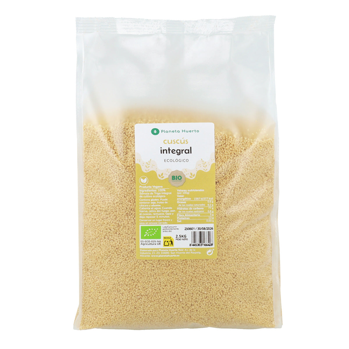 Cuscuz integral ECO Planeta Huerto 2,5 kg