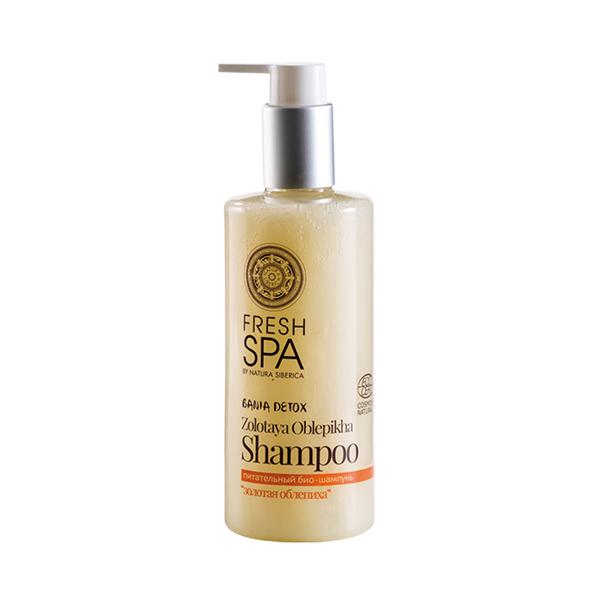 Champô nutritivo dourado oblepikha spa bania fresco Natura Sibérica 300 ml