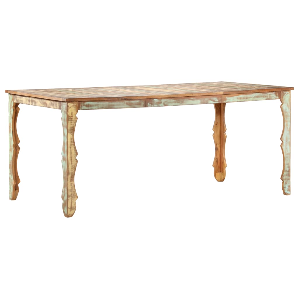 Mesa De Comedor De Madera Maciza Reciclada 180x90x76 Cm_4