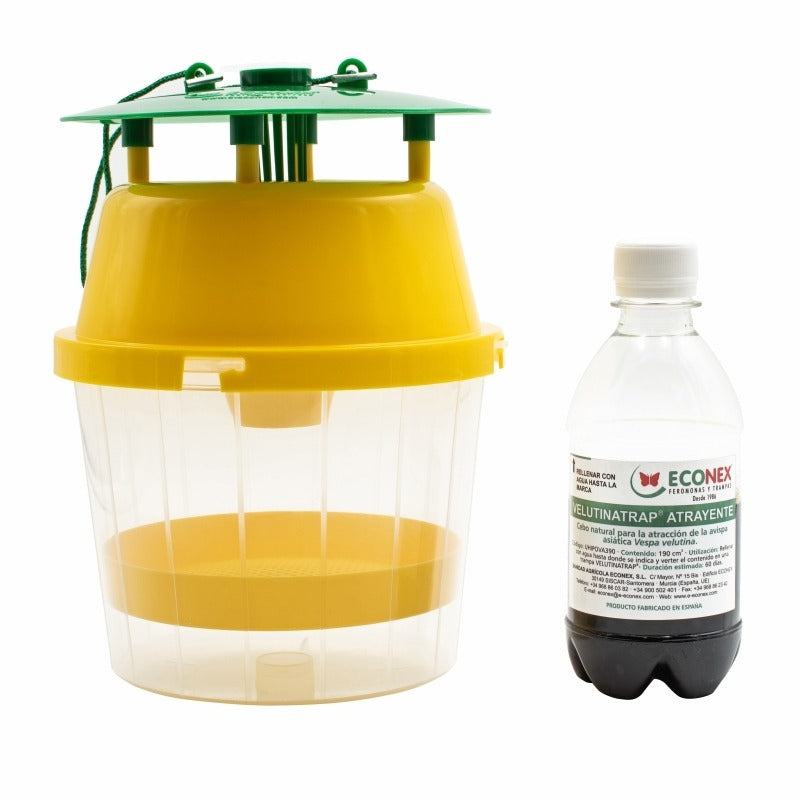 Kit Atrativo Velutinatrap + Armadilha para Vespa Velutina Asiática 2 unidades
