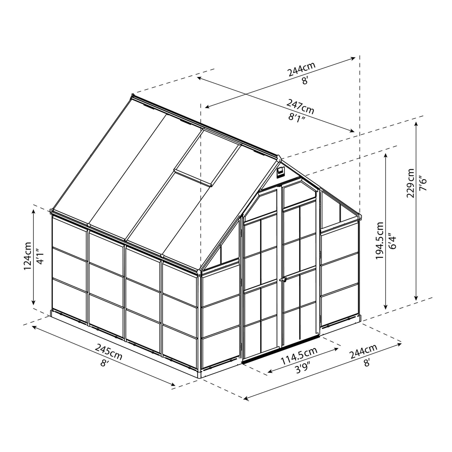 Estufa Balance 247x244 cm