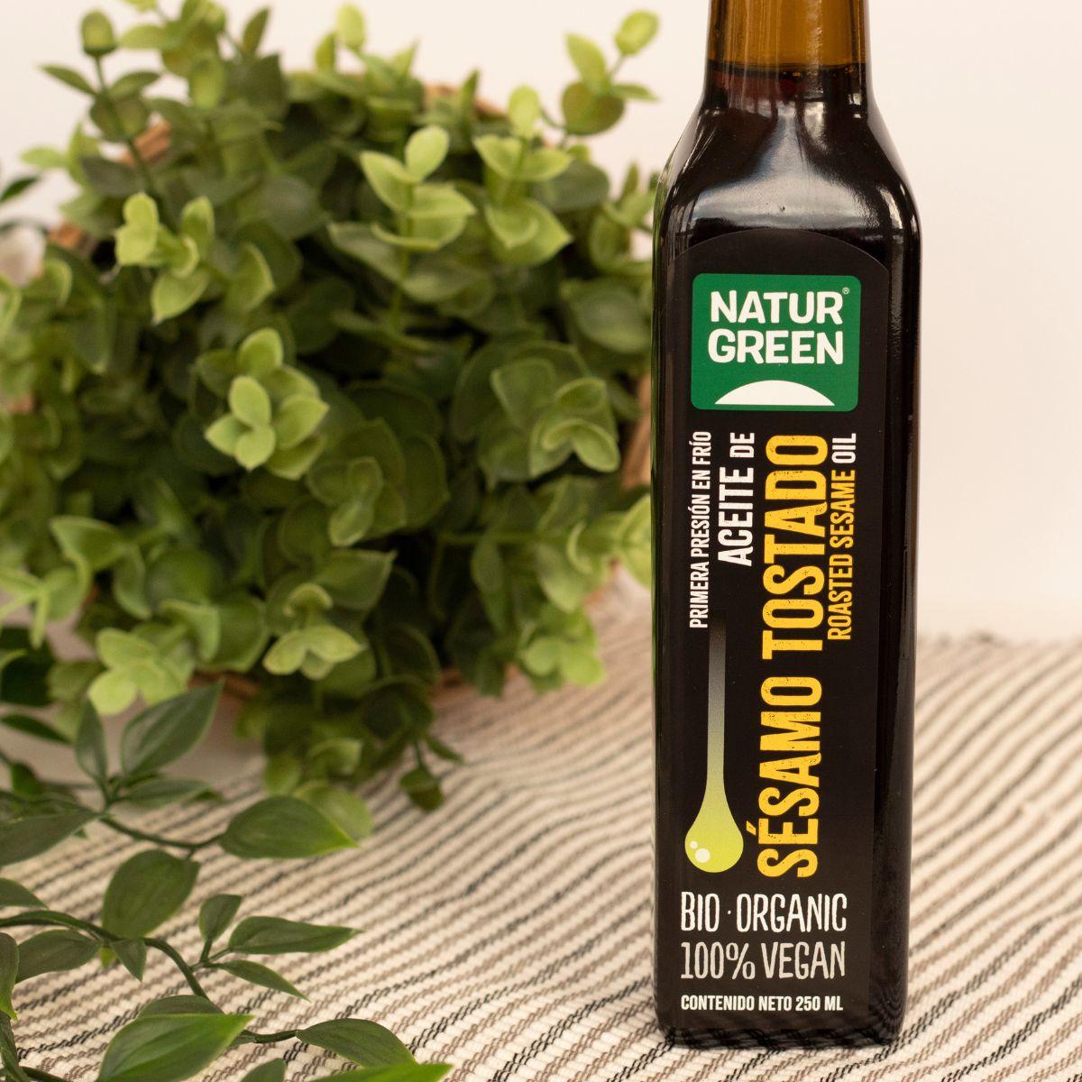 Óleo de Sésamo Torrado Biológico NaturGreen 250 ml