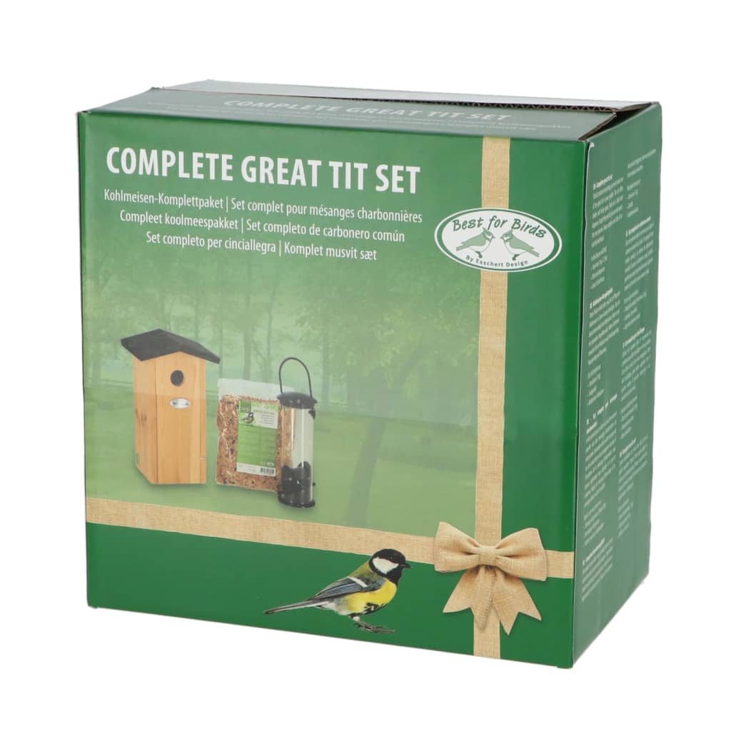 Esschert Design Juego Completo De Comedero Para Pájaros Herrerillos / Vetonek_1