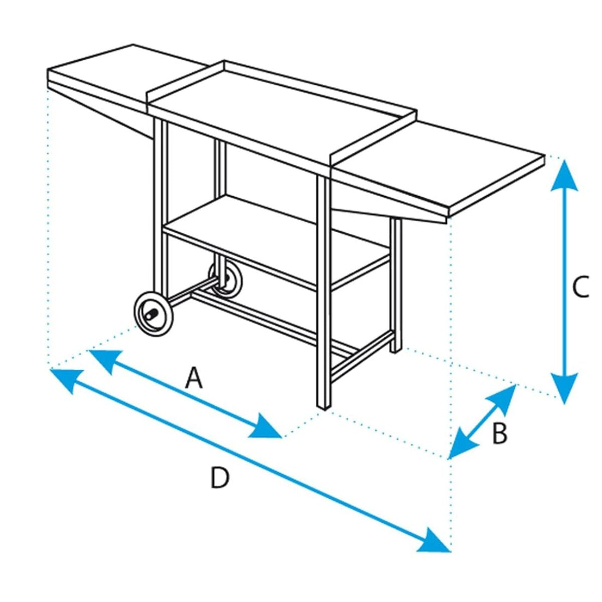 Carrinho de tabuleiros em metal Imex El Zorro