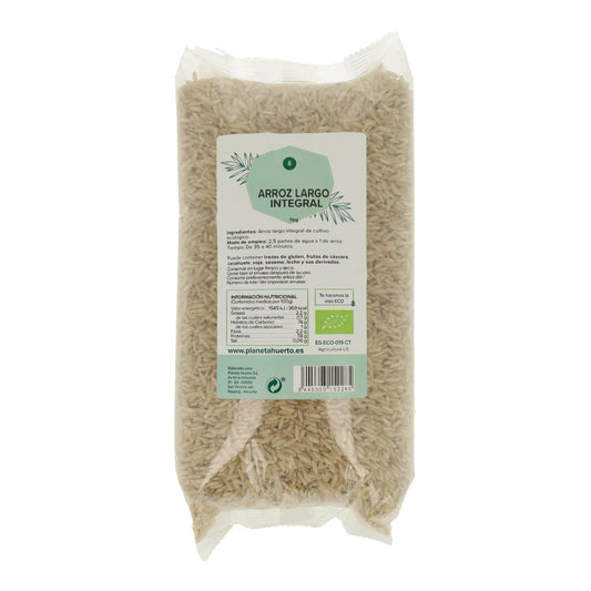 Arroz integral de grão longo ECO Planeta Huerto 1 kg