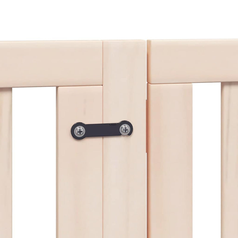 Vidaxl Puerta Para Perros Plegable 15 Paneles Madera De Álamo 750 Cm_5