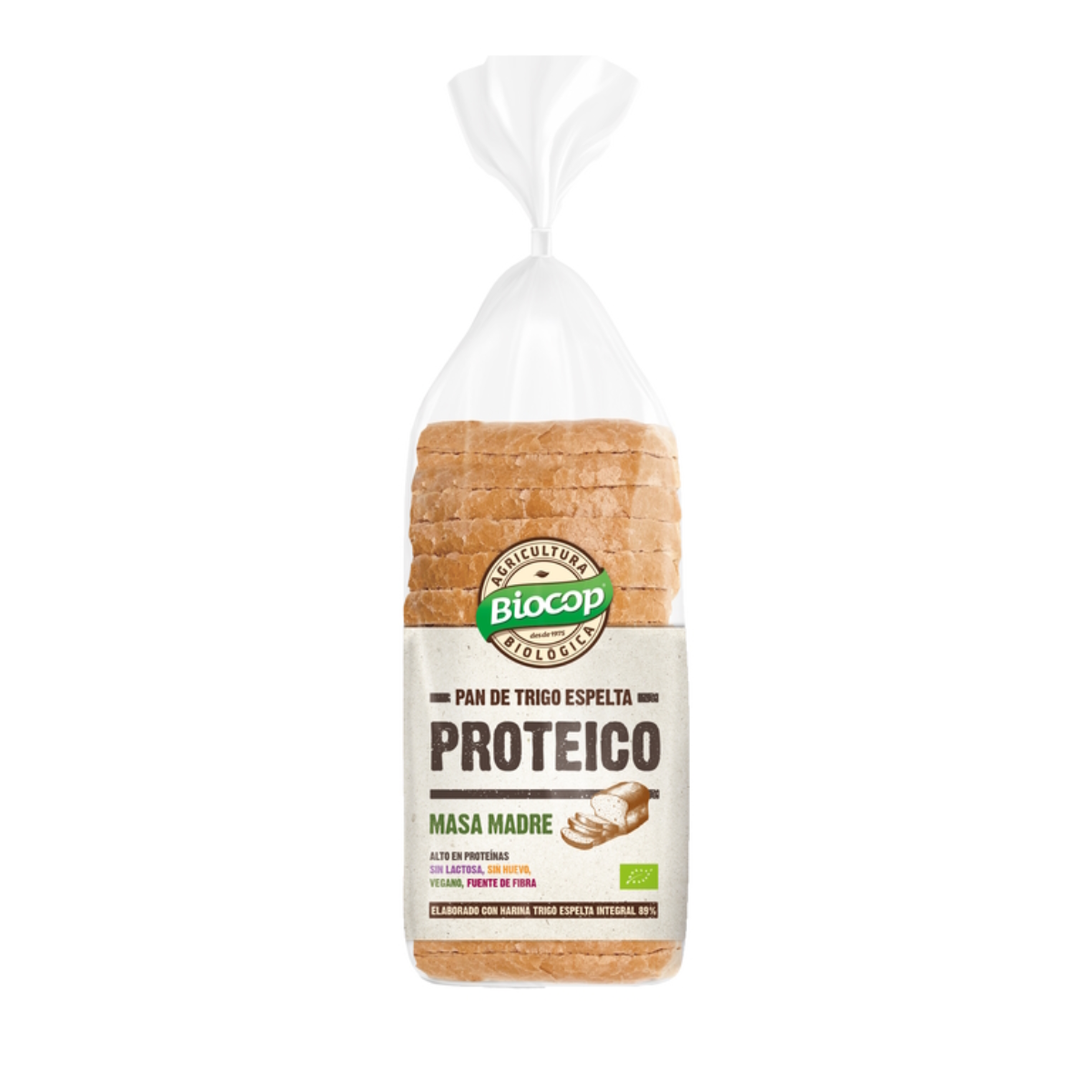 Pan Proteico Espelta Integral con Masa Madre BIO Biocop 400 g
