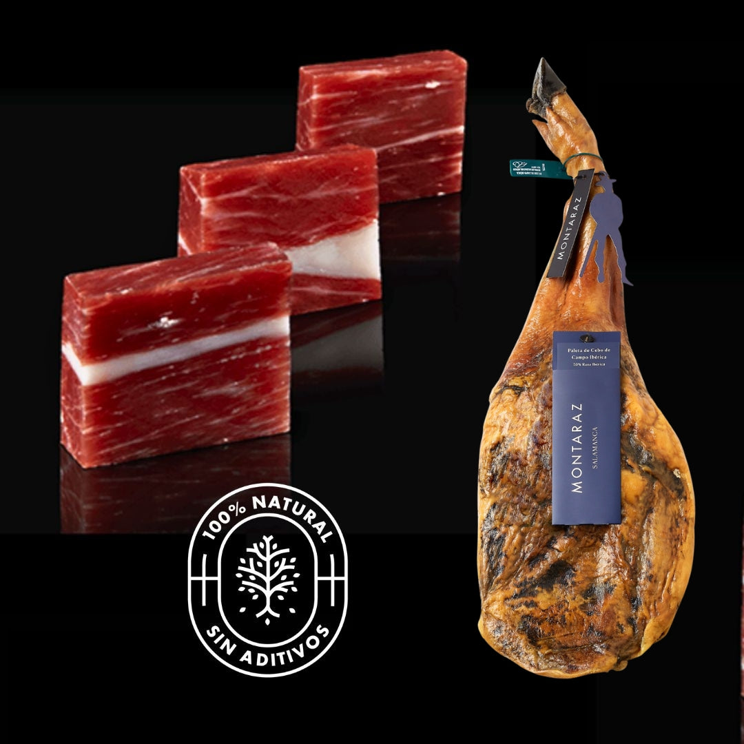 Paleta De Cebo De Campo 50% Raza Ibérica | Curación 24 Meses | Pieza Entera De 4,5-5 Kg | 100% Natural_5