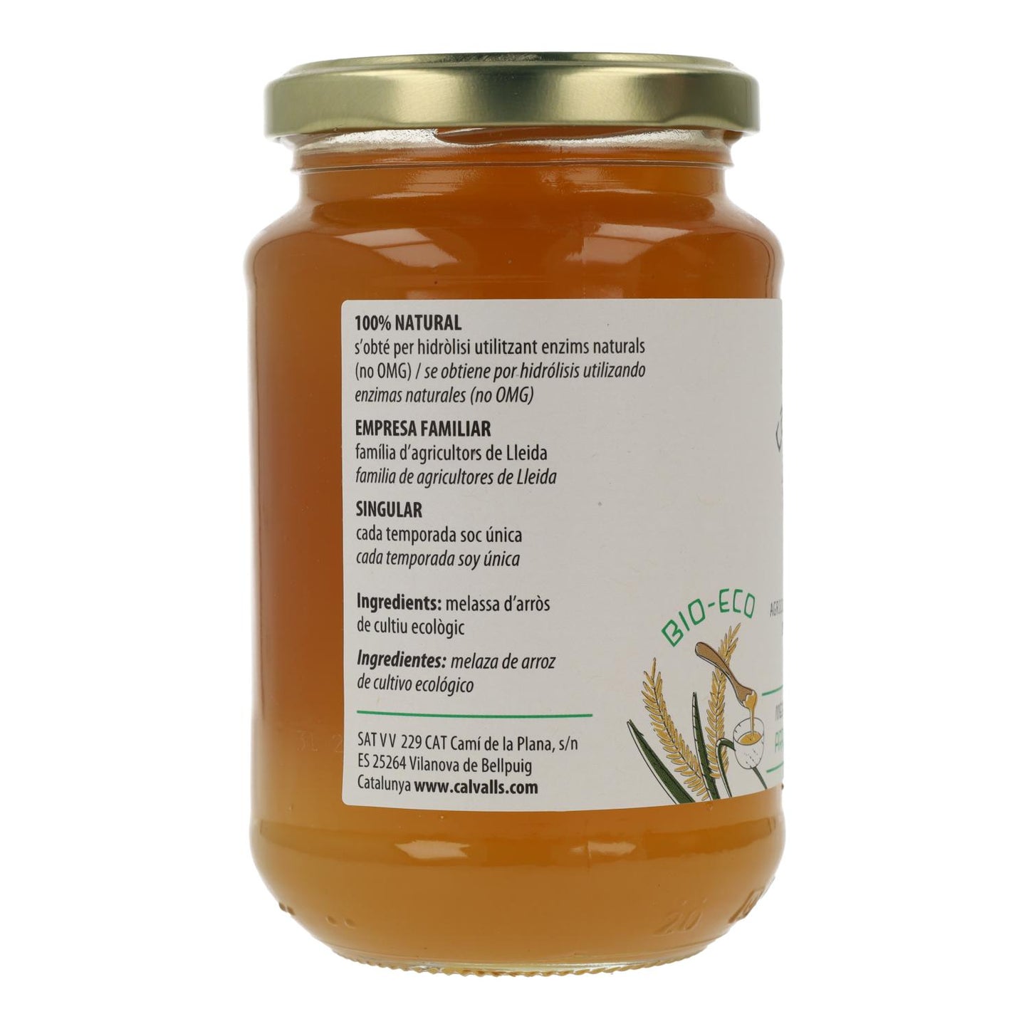 Melaço de arroz Cal Valls 450 g