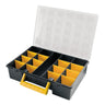 Maletin Organizador Plastico 17 Compartimentos Con Separadores Ajustables 360x252x64 Mm.