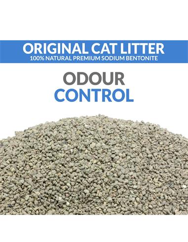 Controlo de odores de areia para gatos original Arquivet 8 kg areia aglomerante de bentonite