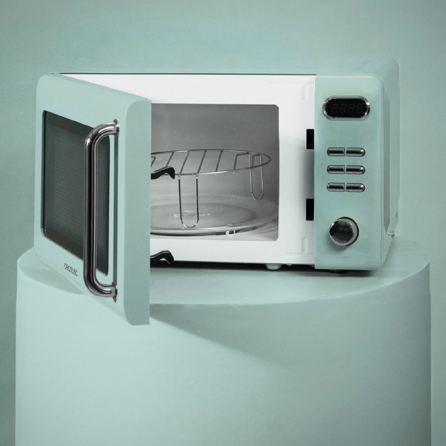 Microondas Digital Con Grill De 20 L Proclean 5110 Retro Green. 700 W En 5 Niveles, Temporizador Hasta 60 Mins, 8 Programas Y Modo Descongelación, D_4