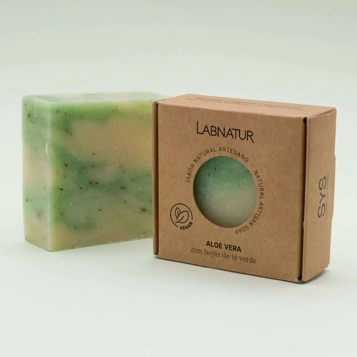 Jabón Natural Artesano de Aloe Vera Labnatur 100 g | Limpia, Hidrata y Suaviza | Rostro, Cuerpo y Manos | Vegano_3