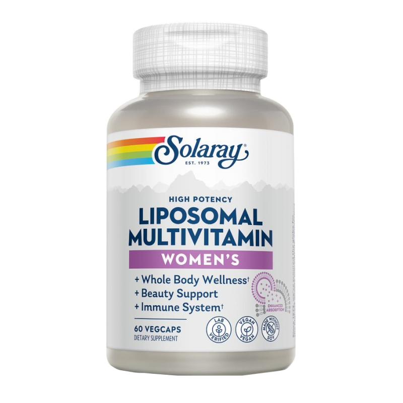 Solaray lipossomal multivitamínico feminino 60 cápsulas vegetais