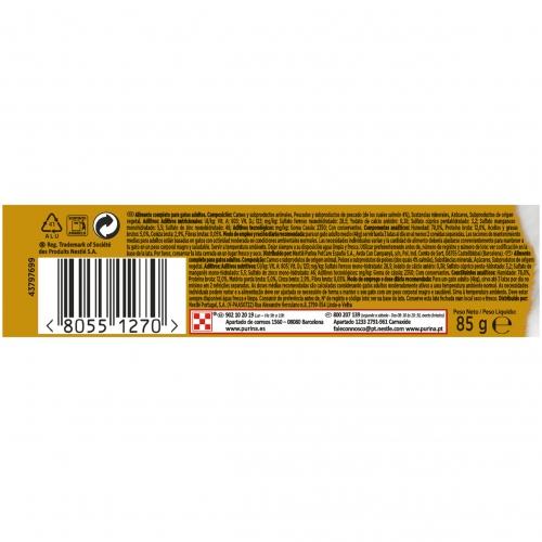Embalagem de 24 x GOURMET GOLD Comp Salmon Tub Alimento húmido 85 g