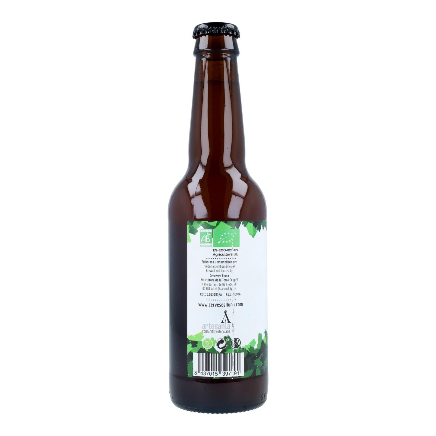 Cerveja Lluna Mald'Ipa com glúten Cerveses Lluna 33cl