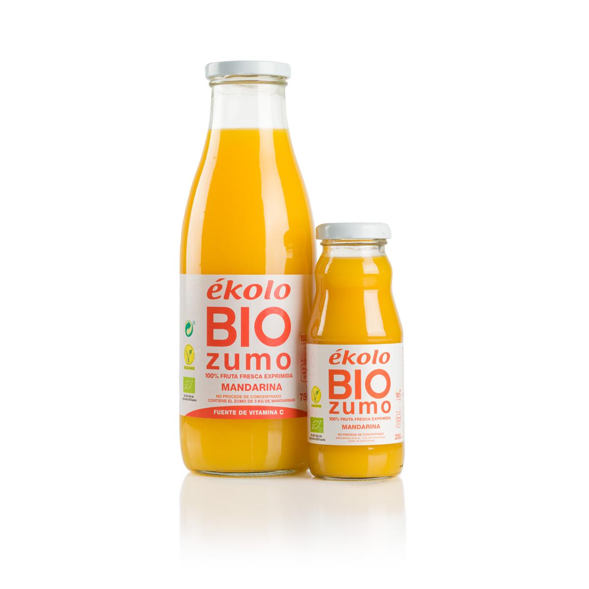 Ékolo 100% sumo de tangerina biológico espremido na hora