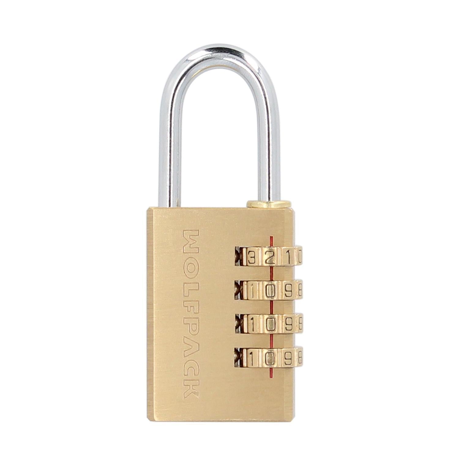 Candado Combinación Laton 28 Mm. 4 Dígitos