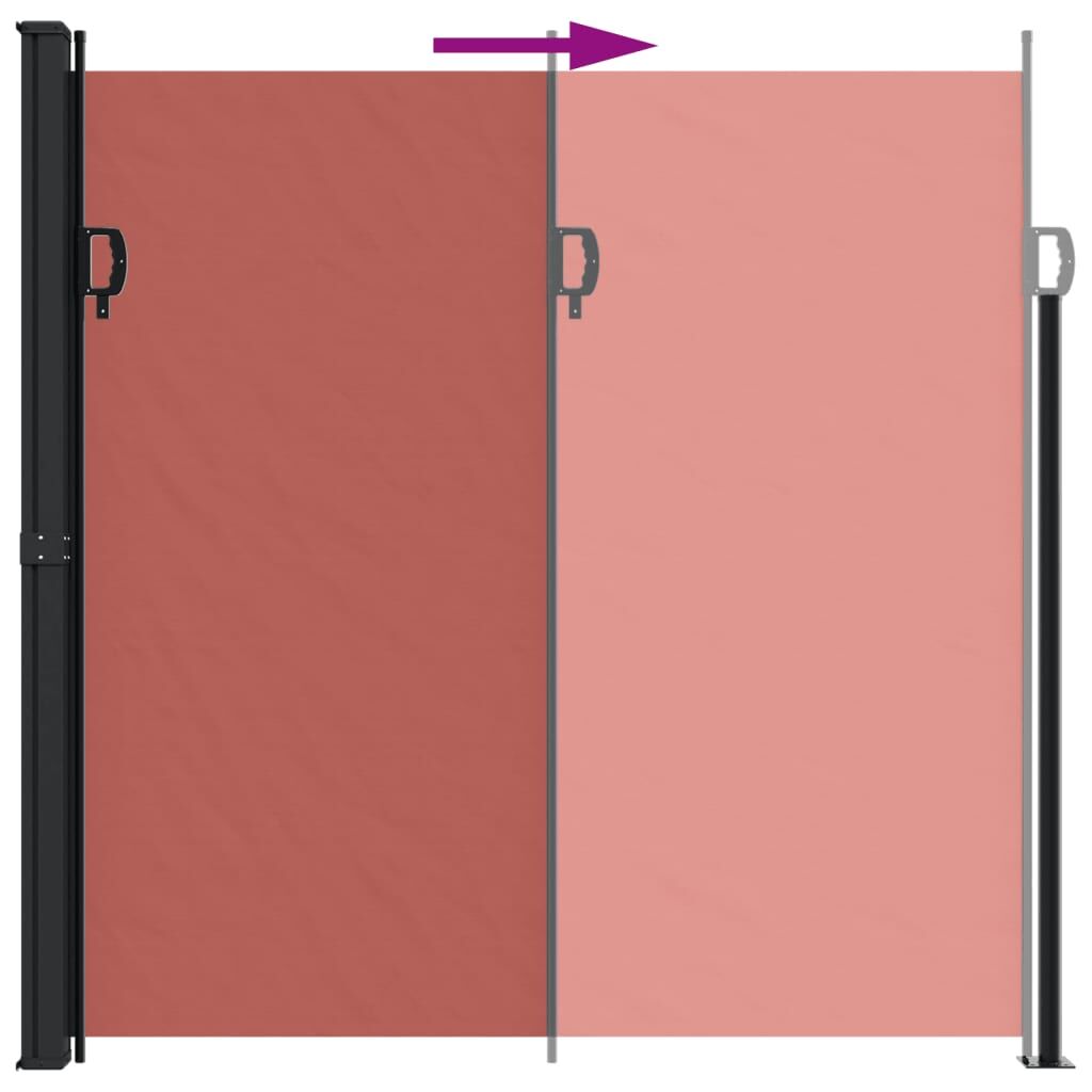 Vidaxl Toldo Lateral Retráctil Terracota 200x600 Cm_4