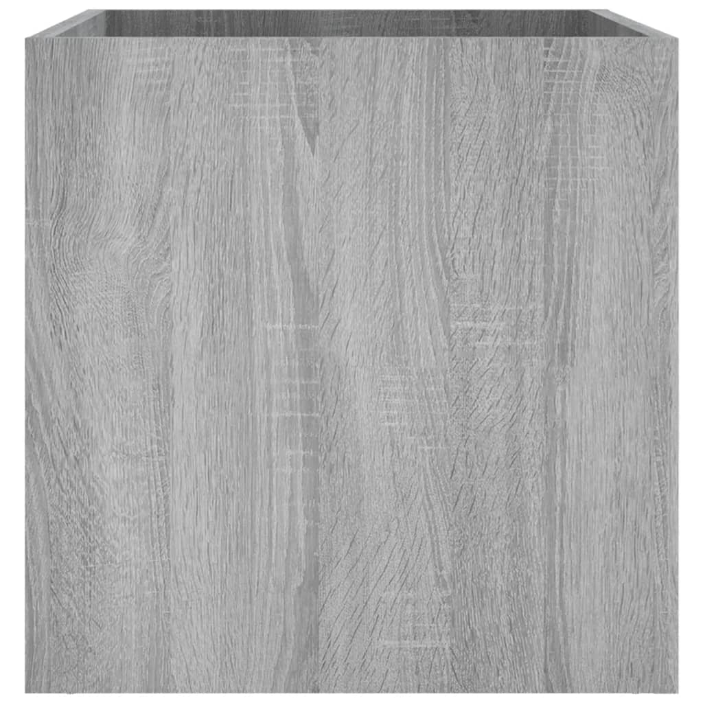 Jardinera Sonoma Gris 40x40x40 Cm Madera De Ingeniería_5