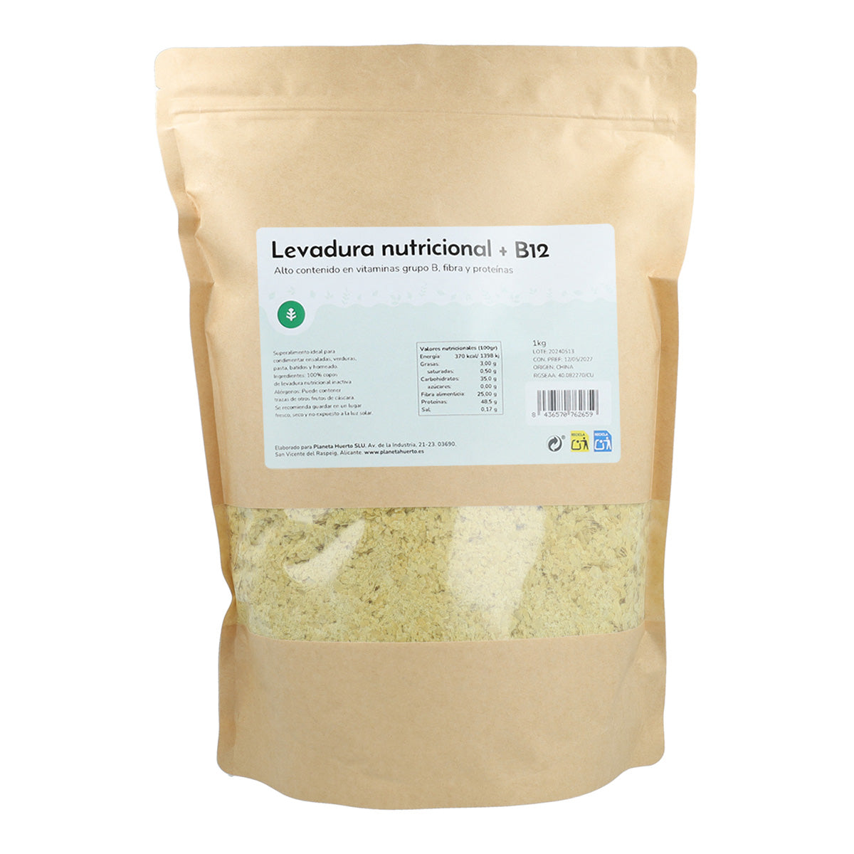 Levedura Nutricional + B12 Planeta Huerto 250 g
