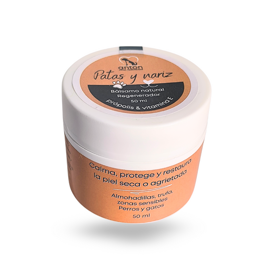 Bálsamo natural para almohadillas y nariz de perros y gatos – Protector hidratante 50 ml