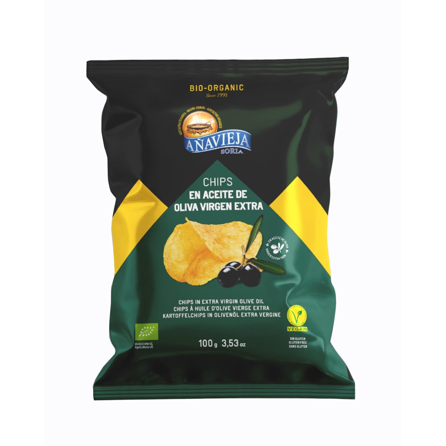 Batatas fritas com azeite virgem extra Eco Añavieja 100g