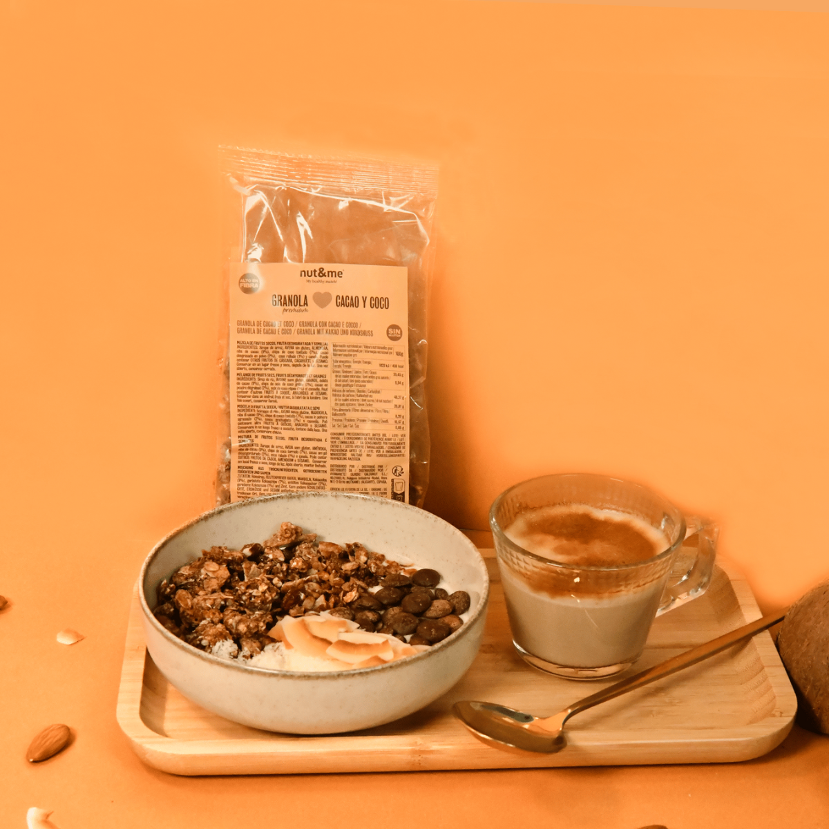 Granola com cacau e coco 250 g Nut&me