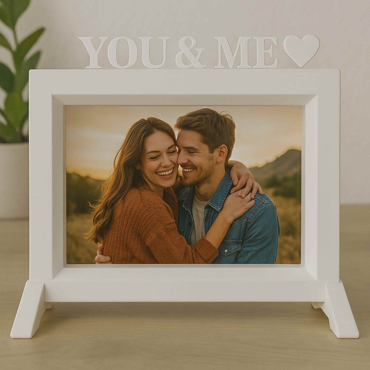 Wellhome - Marco You & Me Blanco 24x22,5 Cm Para Fotos 15x20 Cm_2