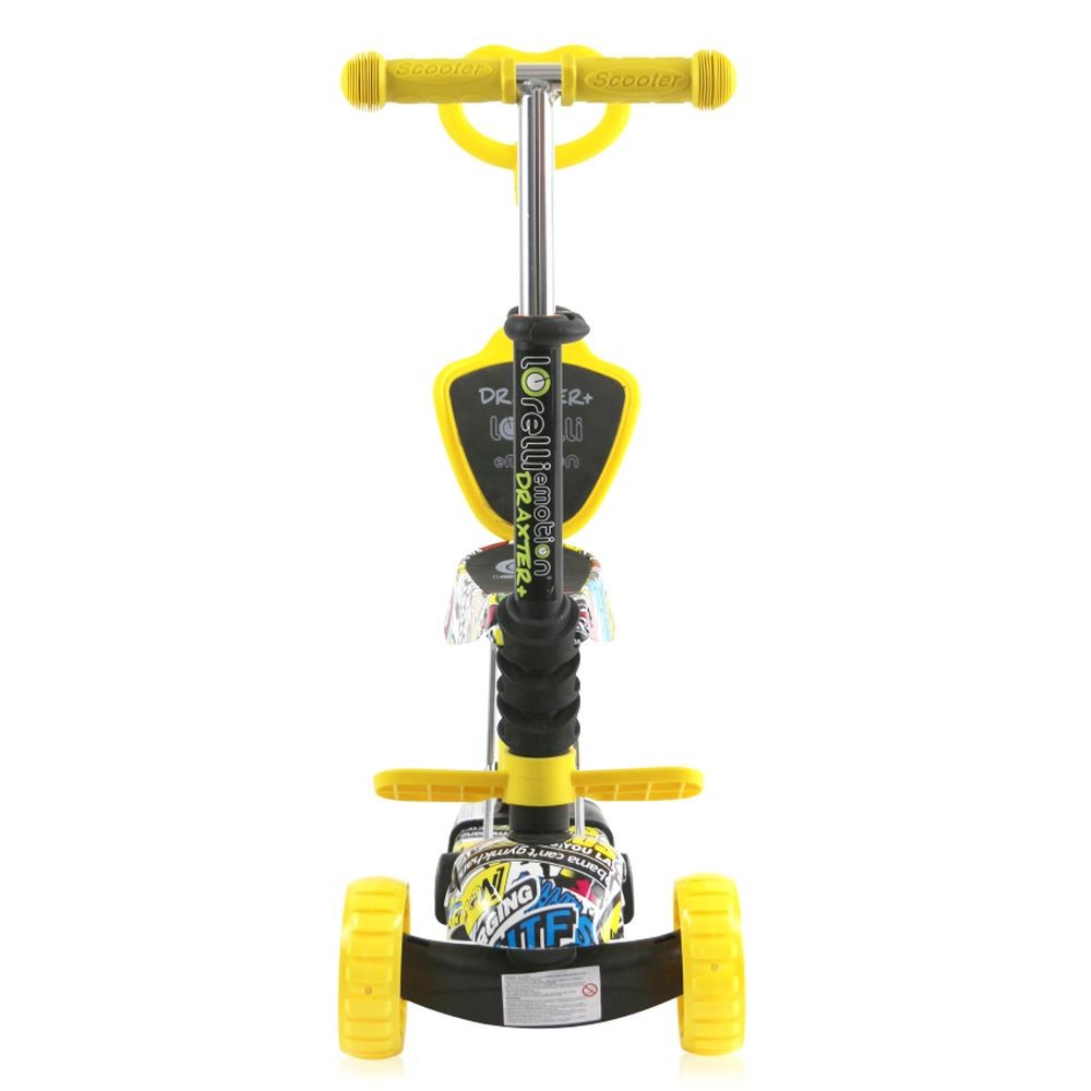 Patinete Evolutivo Con Asiento Y Mango Parental Draxter Plus Graffiti Smile_4