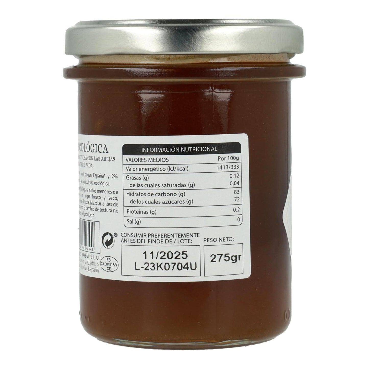 Mayem Mel Biológico com Gengibre 275 g