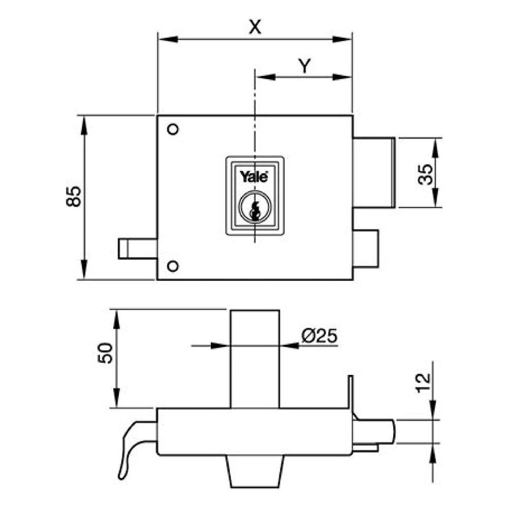 Cerradura 125 Hp -10 Derecha