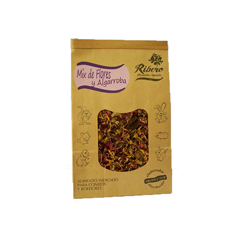 Ribero Flor e Mistura de Alfarroba para Coelhos e Roedores 150 g