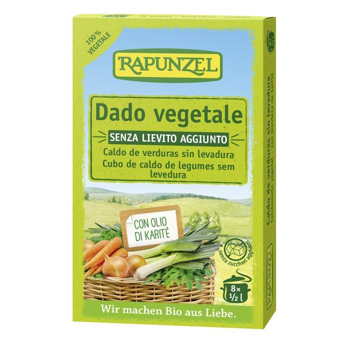Cubos de Caldo de Legumes Biológico sem Fermento Rapunzel 84 g (9 unidades x 8 gr)