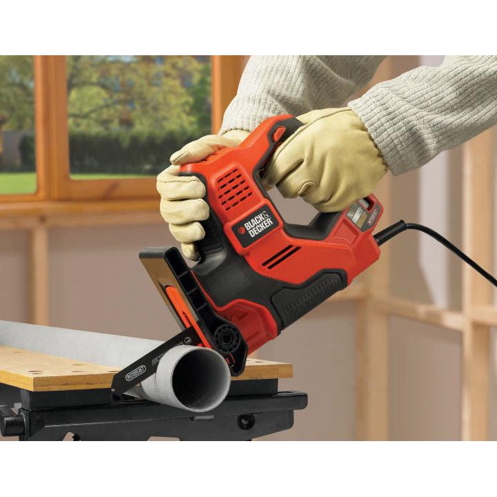 Serra Scorpion 500W AutoSelect + 3 lâminas e estojo Black+Decker RS890K-QS